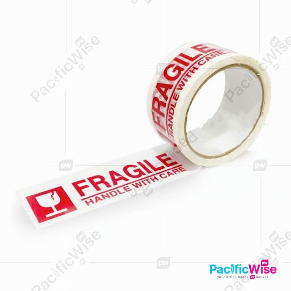 Opp Tape Fragile/Self Adhesive Tape/Pita Pelekat (48mm x 50meter)