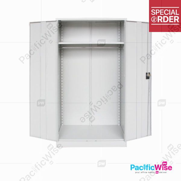 Office Cabinet/Full Height Wardrobe With Steel S199/Almari Pakaian Tinggi Penuh Dengan Keluli/Wardrobe/File Cabinet/Cupboard