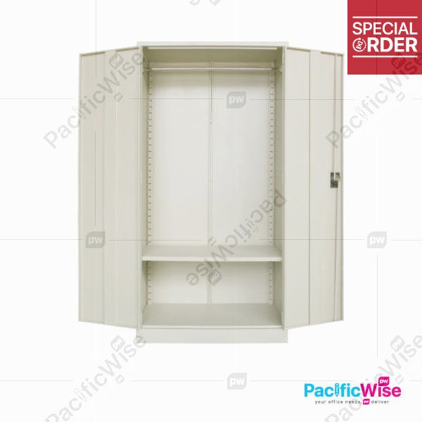 Office Cabinet/Full Height Wardrobe With Steel S200/Almari Pakaian Tinggi Penuh Dengan Keluli/Wardrobe/File Cabinet/Cupboard