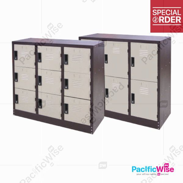 Office Cabinet/Half Height Compartment Steel Locker S128/AS/S130/AS/Loker Keluli Petak Separuh Tinggi/6 Compartments/9 Compartments/Multiple Locker/Mobile Pedestal