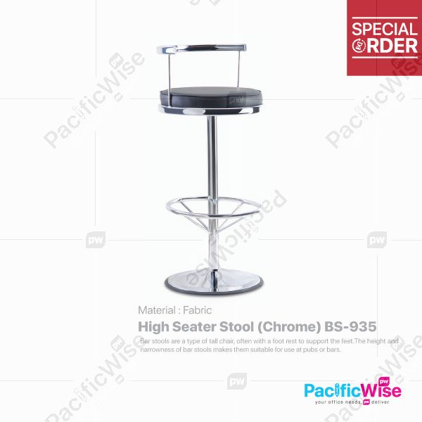 High Seater Stool (Chrome)/Bangku Tempat Duduk Tinggi/BS-935