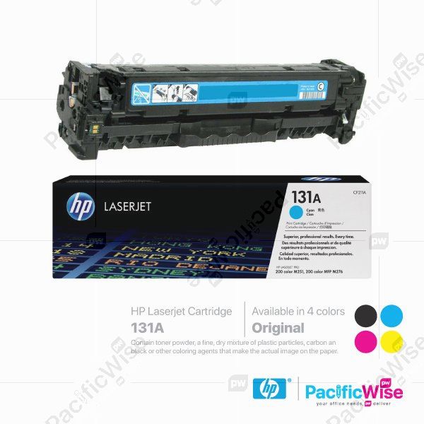 HP 131A LaserJet Toner Cartridge CF210A ~ CF213A (Original)