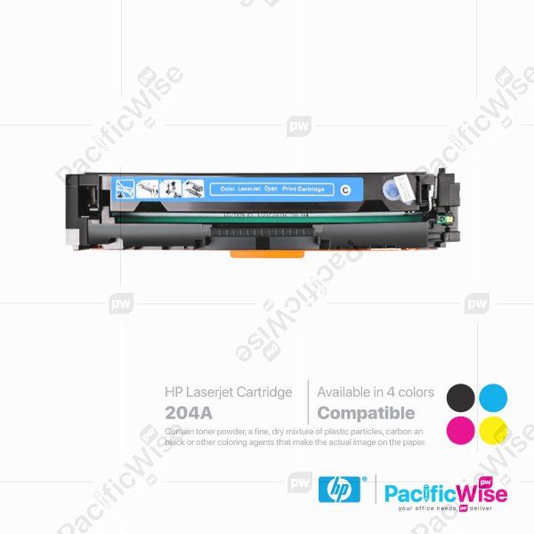 HP 204A LaserJet Toner Cartridge CF510A ~ CF513A (Compatible)