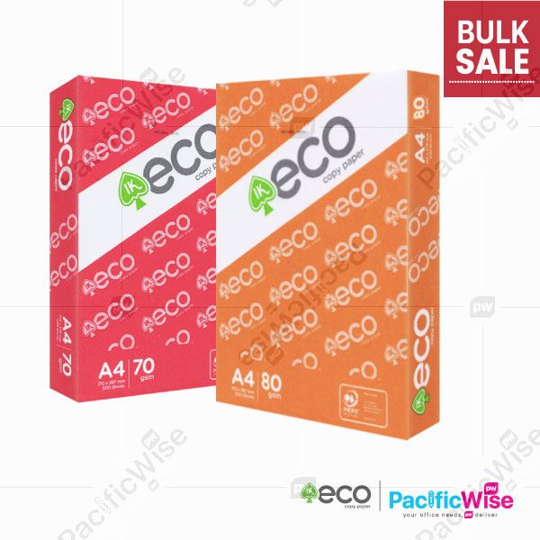 A4 Paper/IK Eco/A4 Kertas 70gsm/A4 Kertas 80gsm/Copier Paper (500's/Ream)
