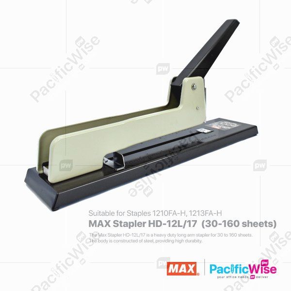 Max Stapler HD-12L/17 (30~160 Sheets)