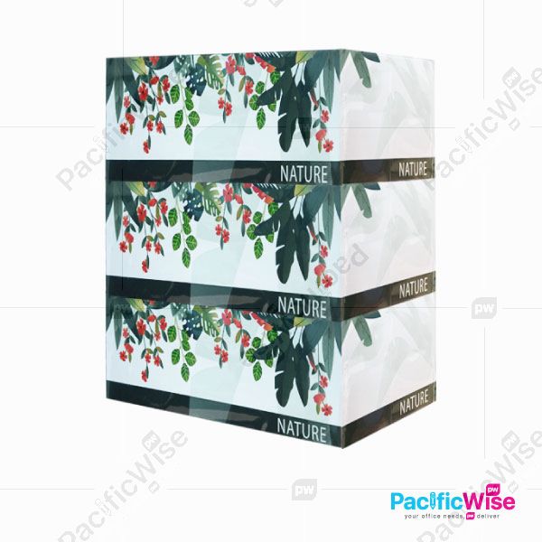 Tissue/Nature/Tisu Muka/Facial Tissue/Tissue Paper/2 Ply (3 Boxes)