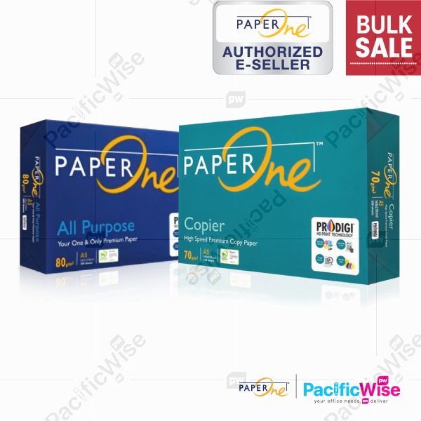 A5 Paper/PaperOne/A5 Kertas 80gsm/A5 Kertas 70gsm/Copier Paper (500’S/Ream)