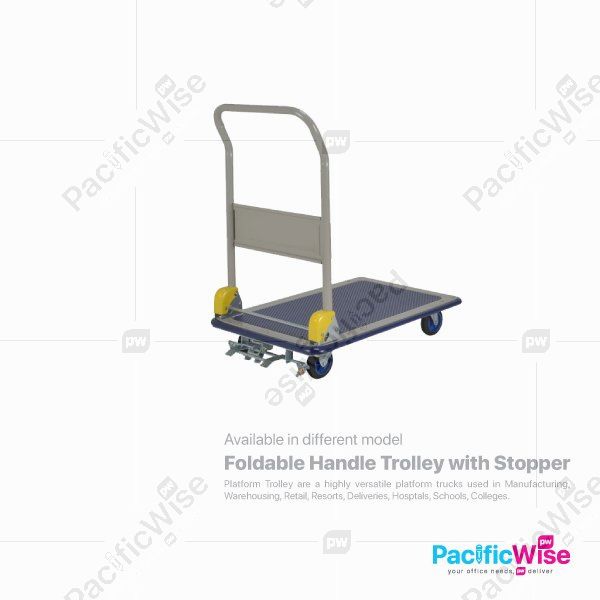 Prestar Foldable Handle Trolley with Stopper