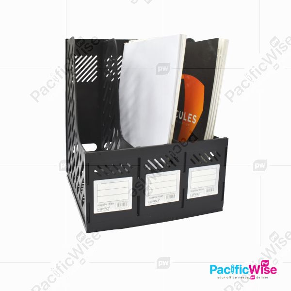 Magazine Box PVC/Kotak Majalah PVC/File Filing/(A618/3 Tier)