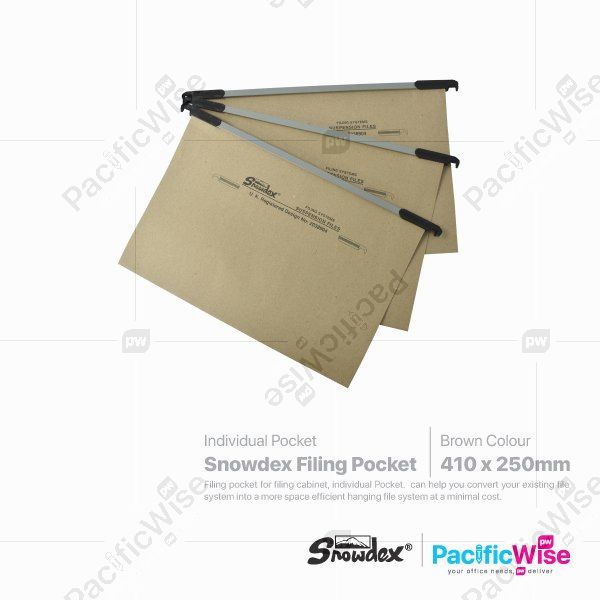 Snowdex/Hanging File Folder(Individual)/Folder Fail Gantung(Individu)/Holder Filing (50Pcs/Box)