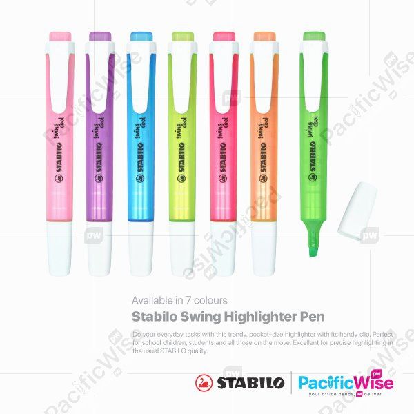 Stabilo/Highlighter/Penyorot/Writing Pen/Swing Cool/1.0-4.0mm