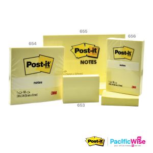 Sticky Note/3M/Post-it/Nota Melekit/Removable/Yellow Colour (4 Sizes)