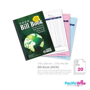 Bill Book Invoice 7" x 10" (NCR) (3PLY x 20set)