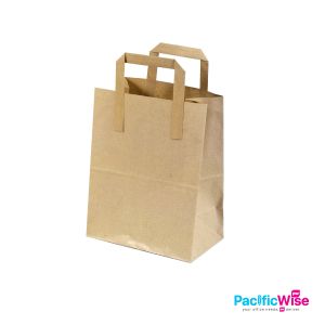 Brown Paper Carry Bag/Brown Kraft Paper Bag/Beg Kertas/Packaging Product (20pcs)