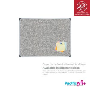 Carpet Notice Board with Aluminium Frame