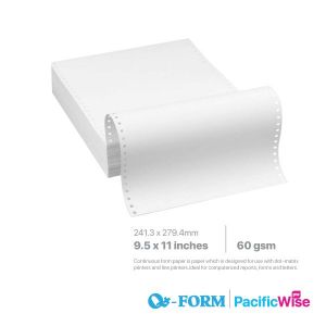 QForm/Computer Form 1 Ply/Kertas Komputer/9.5" x 11"