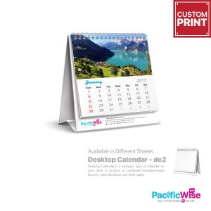 Customized Printing Mini Desktop Calendar (DC2 Soft Stand)