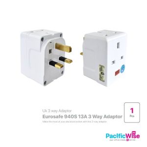 Eurosafe/3 Way Adaptor/Penyesuai 3 Jalan/Electrical Accessories/940S