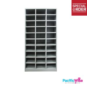 Office Cabinet/Steel Pigeon Hole Cabinet SCM-0004/Kabinet Lubang Merpati Keluli/30 Pigeon Holes/Full Height