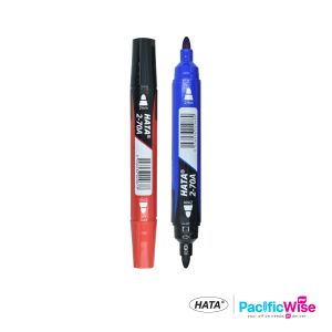Permanent Marker/Hata/2-70A/Penanda Kekal/Twin Tip/Duo Colour/Writing Pen/2.0mm