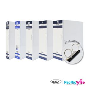 PVC Ring File/Hata/2D Ring Binder/Fail Cincin PVC/Hard Cover/File Filing/White Transparent Cover/File Organiser/A4 (Various Sizes)