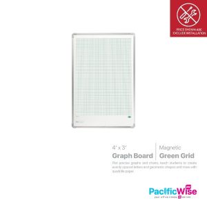 Magnetic Graph Board (GWB34G) Green Grid