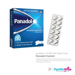 Panadol Coated/Panadol Bersalut/Health & Beauty-12/36/144 Tablet/1Box