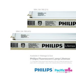 Philips/Fluorescent Lamp Lifemax/Lampu Pendarfluor Lifemax/36W/54-765/Normal Bright