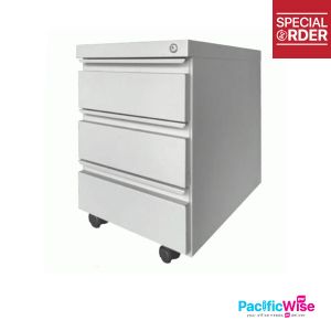 Office Drawer/Steel Mobile Pedestal S181/Alas Mudah Alih Keluli/Half Height Multiple Locker/3 Drawer