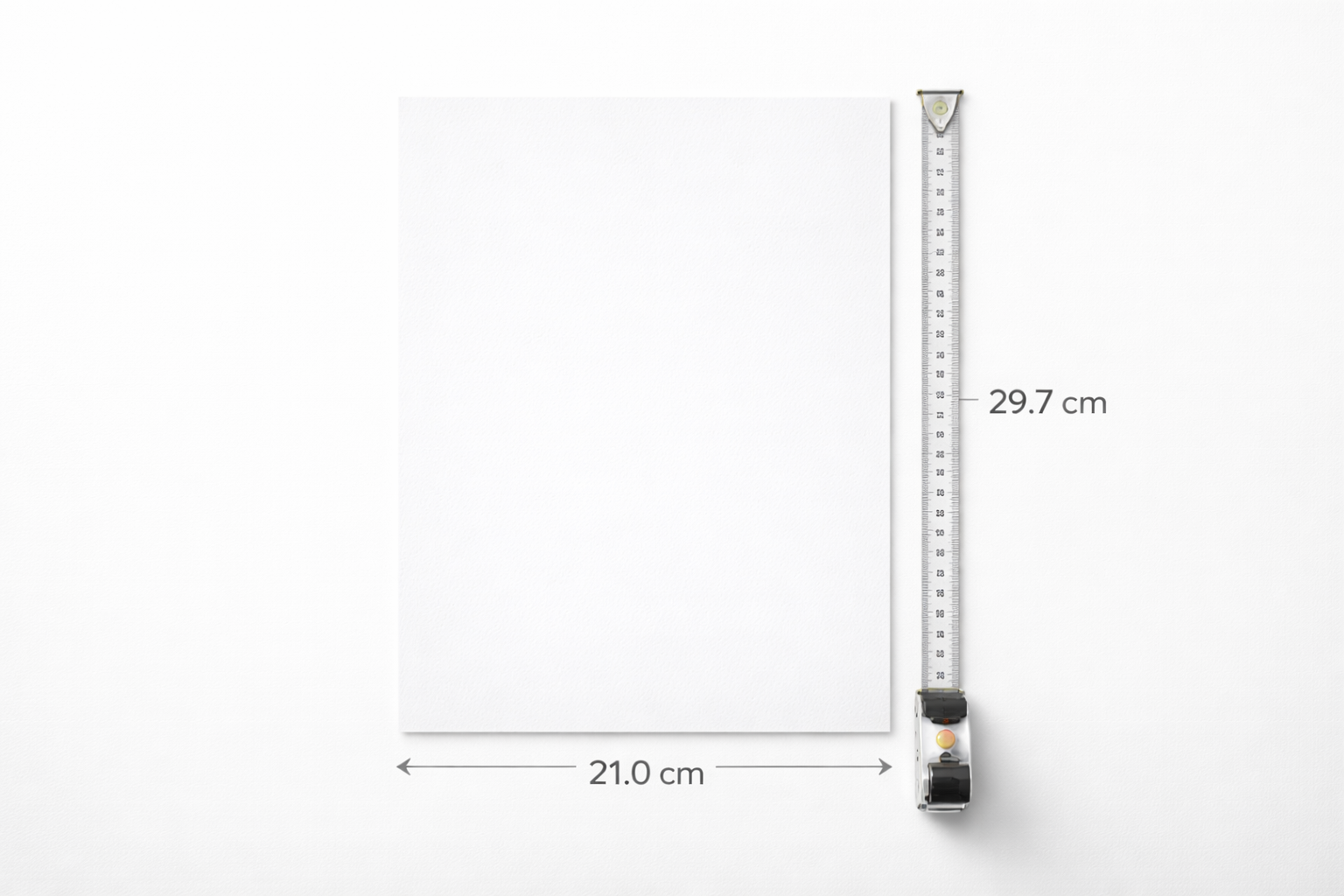What is A4 size in cm?