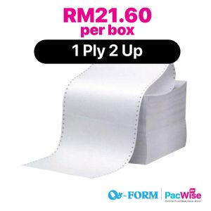 1 Ply 2 Up Computer Form/QForm/Kertas Komputer/9.5" x 11"