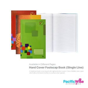Hard Cover Foolscap Book (Single Line)