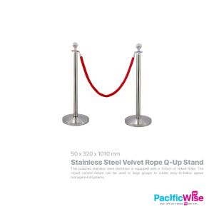 Stainless Steel Velvet Rope Q-Up Stand