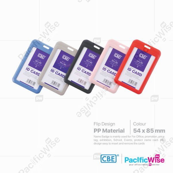 CBE/Card Holder Flip Design with Frosted Surface/Pemegang Kad Rekaan Balik Dengan Permukaan Frosted/Name Bedge/3314