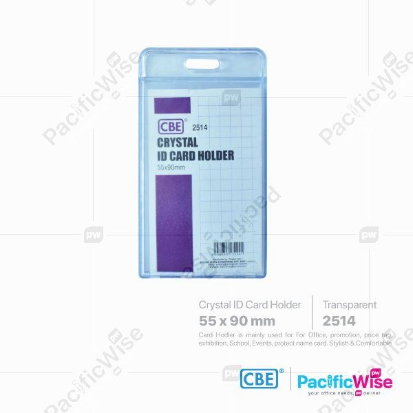 CBE/Card Holder Crystal Soft Material/Pemegang Kad Kristal Lembut/Name Badge/2514