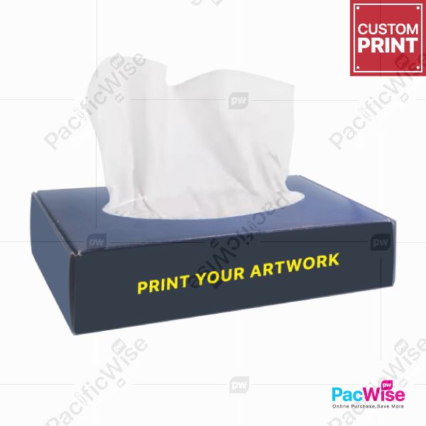 Customized Printing Facial Tissue Box/Flat Box/Tisu Pop Up/Tissue Paper/2 Ply (100 Sheets x 1 Box)