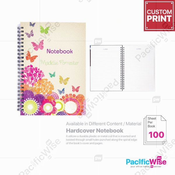 Customized Printing Hardcover Notebook (100s)