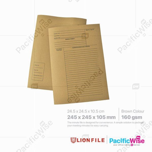 Minute File (Kraft Paper File)/File Minit (Kraft Paper File)/File Filing/160Gsm