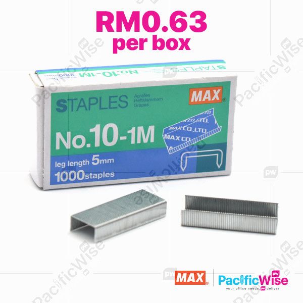 Stapler Bullet No.10-1M/Max/Peluru Pengokot/Staples