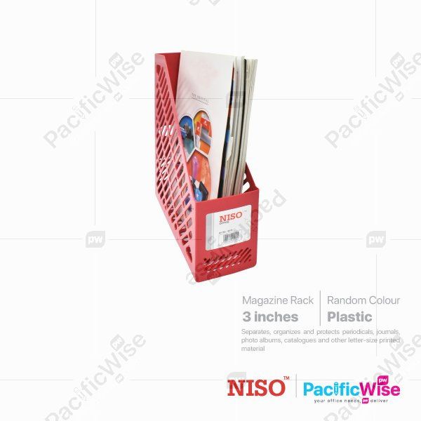 Niso/Magazine Rack Plastic/Rak Majalah Plastik/File Filing/8215