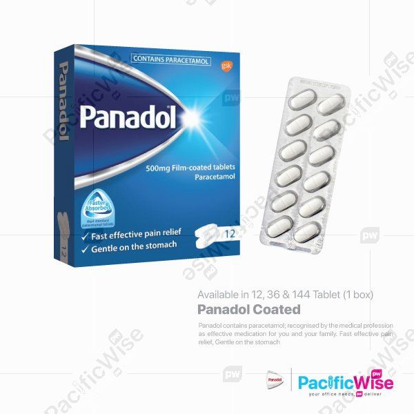 Panadol Coated/Panadol Bersalut/Health & Beauty/12 Tablet