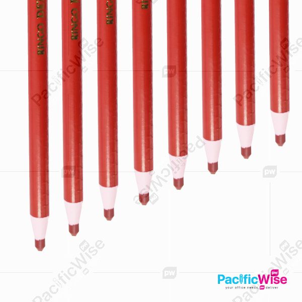 Crayon Dermatograph 7600/Ringo/Krayon Berbalut Kertas/Oil Pastels/Colouring/Drawing/Paper Wrapped Crayon/Red (12 Pcs)