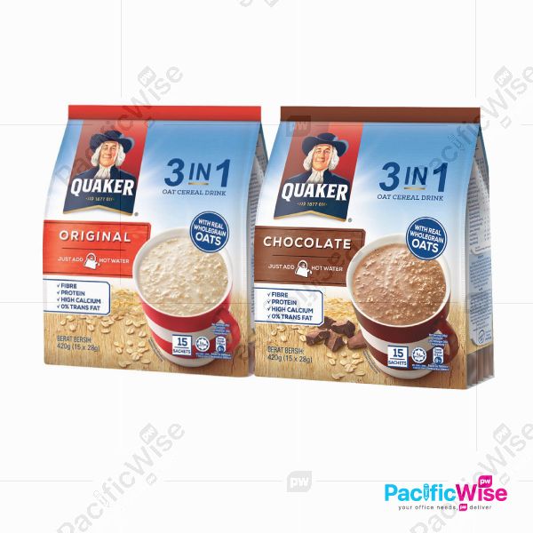 Quaker Oat Cereal Drink 3 in 1 (28g x 15sachet)