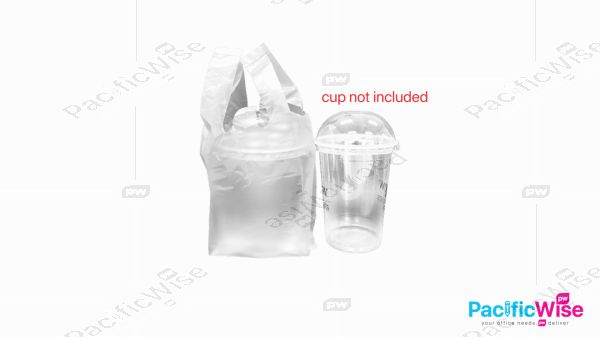 Cup Bag/Beg Cawan/T-Shirt Handle Bag/Milk Tea Beg/HM Singlet Hanging Bag/Drinking/Plastic Bag/Packing Product/1 Cup/7