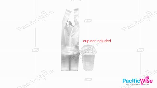 Cup Bag/Beg Cawan/T-Shirt Handle Bag/Milk Tea Beg/HM Singlet Hanging Bag/Drinking/Plastic Bag/Packing Product/2 Cup/7