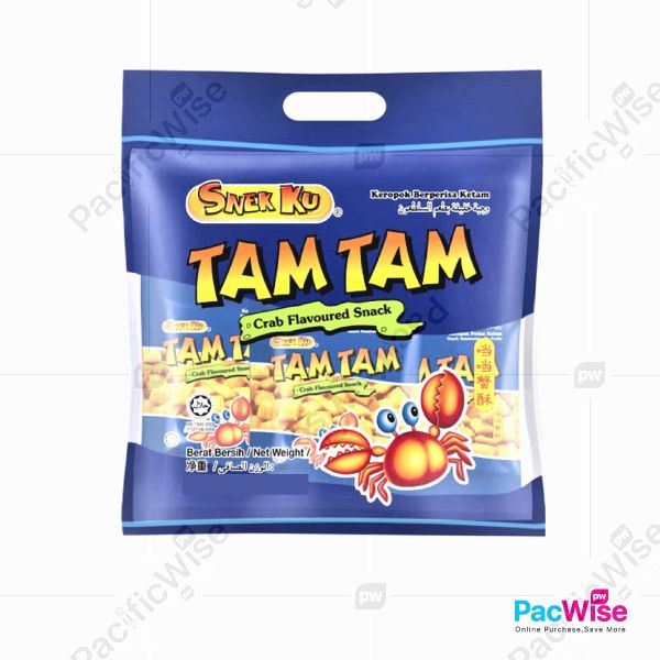 Snack/Snekku Family Food Tam-Tam/Makanan Ringan/Crab (22g x 8packs)