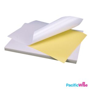 Sticker Label/A4 Simili Sticker Label/Label Pelekat Simili/Labels Sheet Paper/White Sticker (100'S/Pack) (Various Sizes)