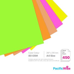 A4/Colour Paper/Kertas Warna 80gsm/Fluorecent Colour/Copier Paper (450'S)