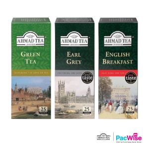 Tea Bags/Ahmad Tea/Londan/Uncang Teh/Green Tea/Earl Grey/English Breakfast (25 Teabags)