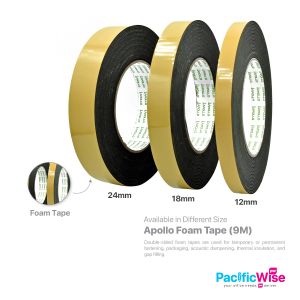 Apollo Foam Tape/Self Adhesive Tape/Pita Pelekat (9m)